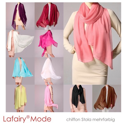 Chiffon stola schal tuch damen - stola,