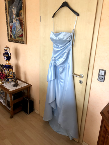 Abendkleid hellblau mit - abendkleid, 38